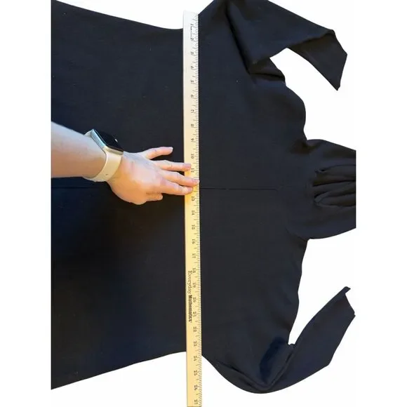 Quince Hoodie Organic French Terry Hooded Pullover Sweater Black size Large - Picture 8 of 10